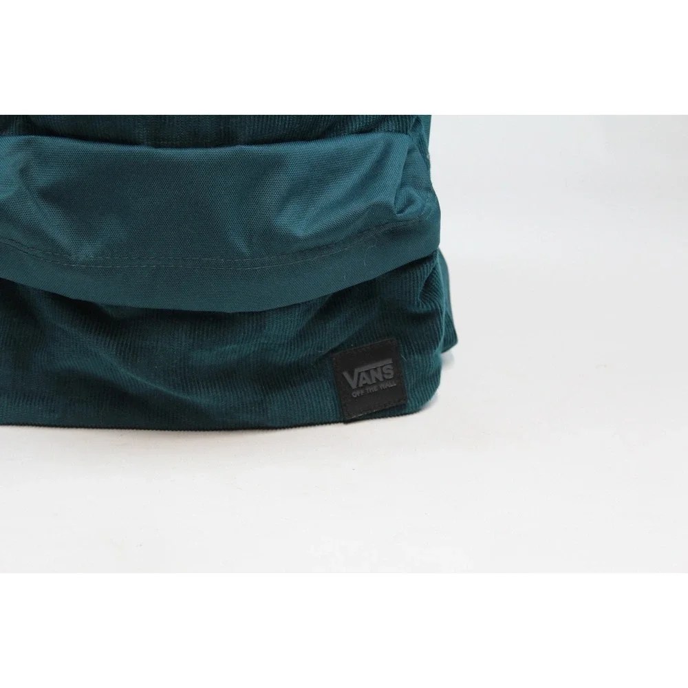 VANS Deana Corduroy Backpack Women Green Skateboard Logo Bag Unisex VN00021M60Q